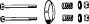 WALKER 15898 Mounting Kit, exhaust system
